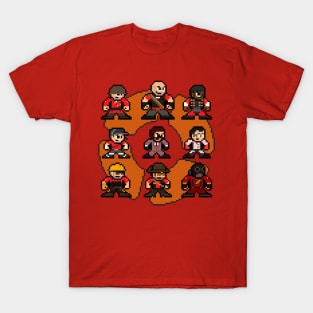 Team Fortress 2 Red Team-TF2 8bit Pixel Art T-Shirt